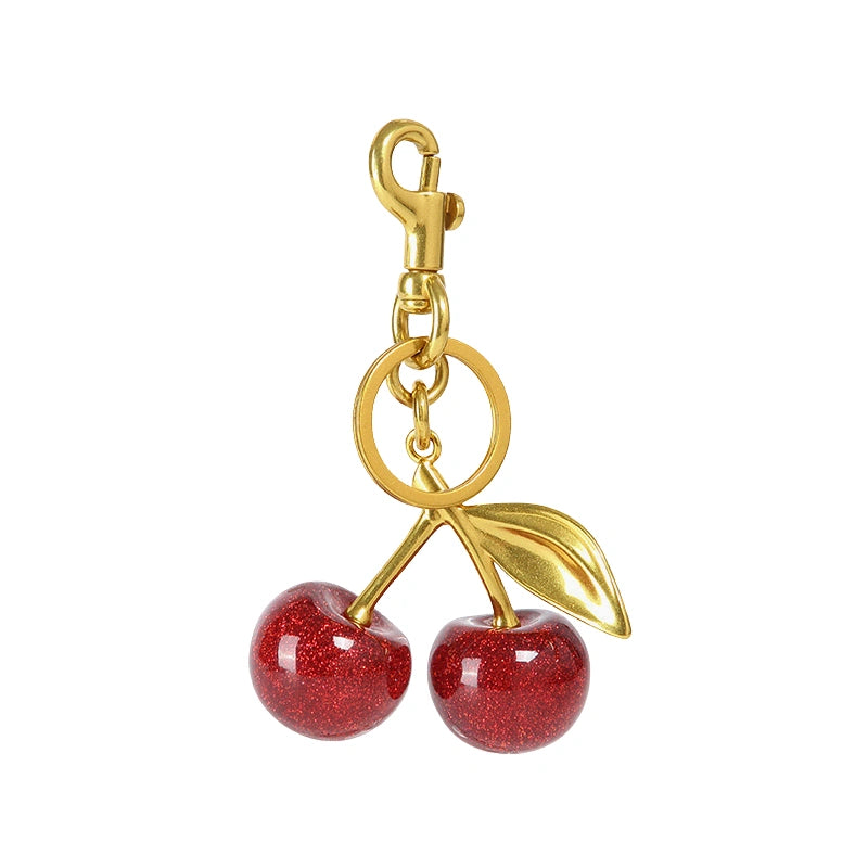 Cherry Bag Charm Red