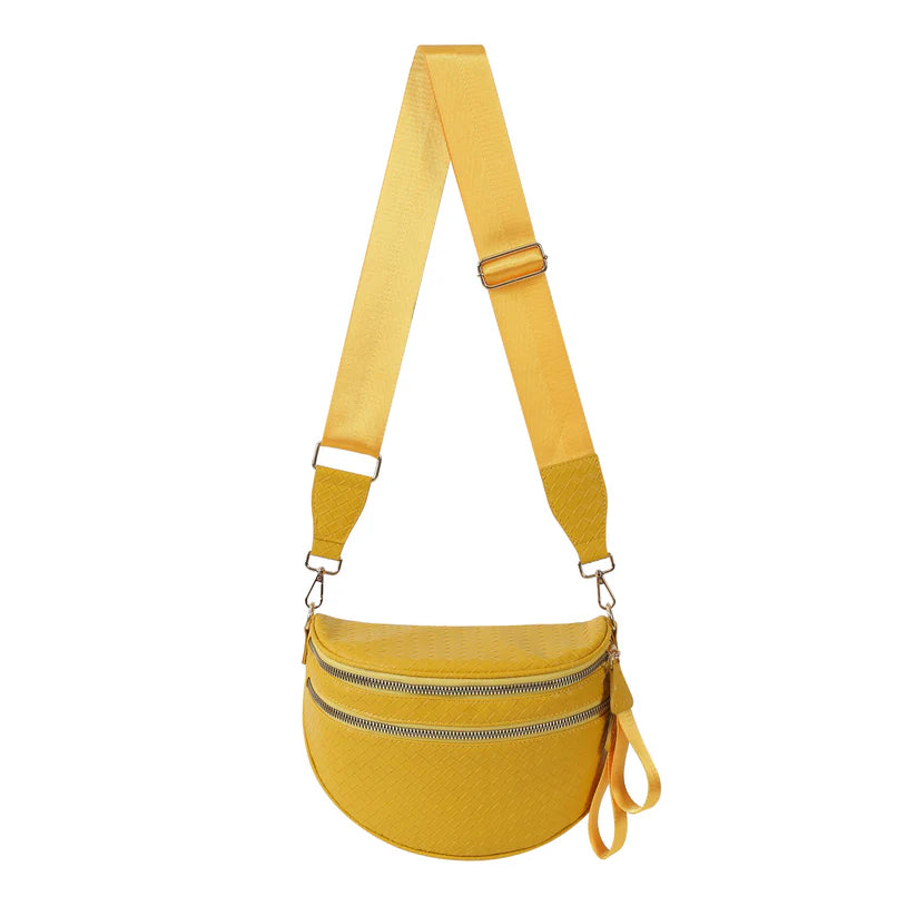 GoFree - Woven Leather Bum Bag
