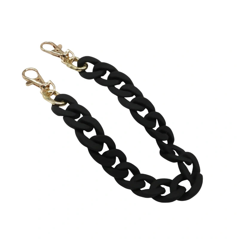 Acrylic Bag Chain Black