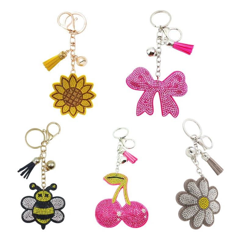 Bling Bag Charm Bundle of 5